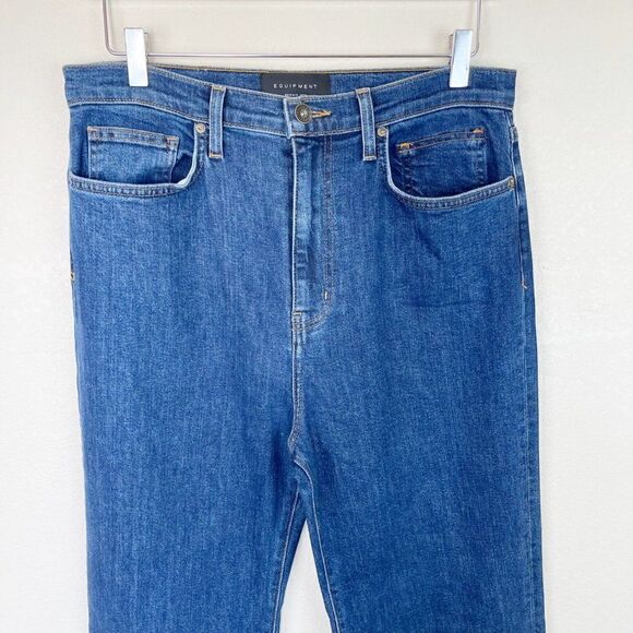 Equipment Femme Dark Jeans Bootcut Denim Jeans Size 32 - Picture 4 of 8